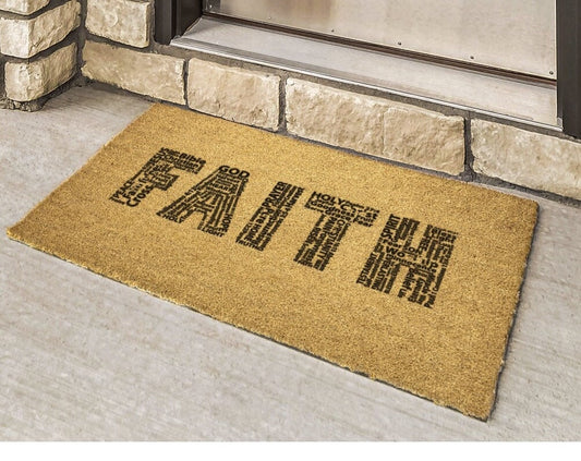 Faith Golden Coir Outdoor Mat