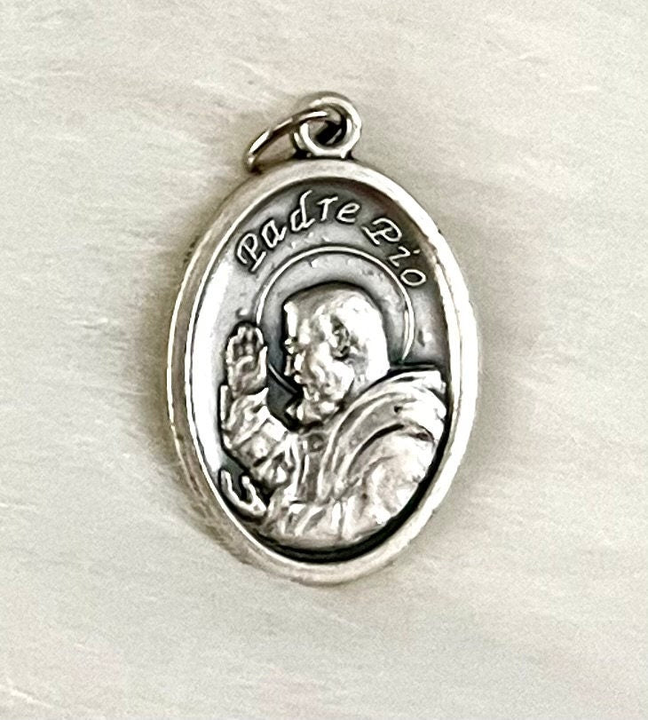 Saint Padre Pio Medal, Patron Saint of Adolescents, Patron Saint of Stress Relief, Patron of Pain and Healing, St Padre Pio Medal