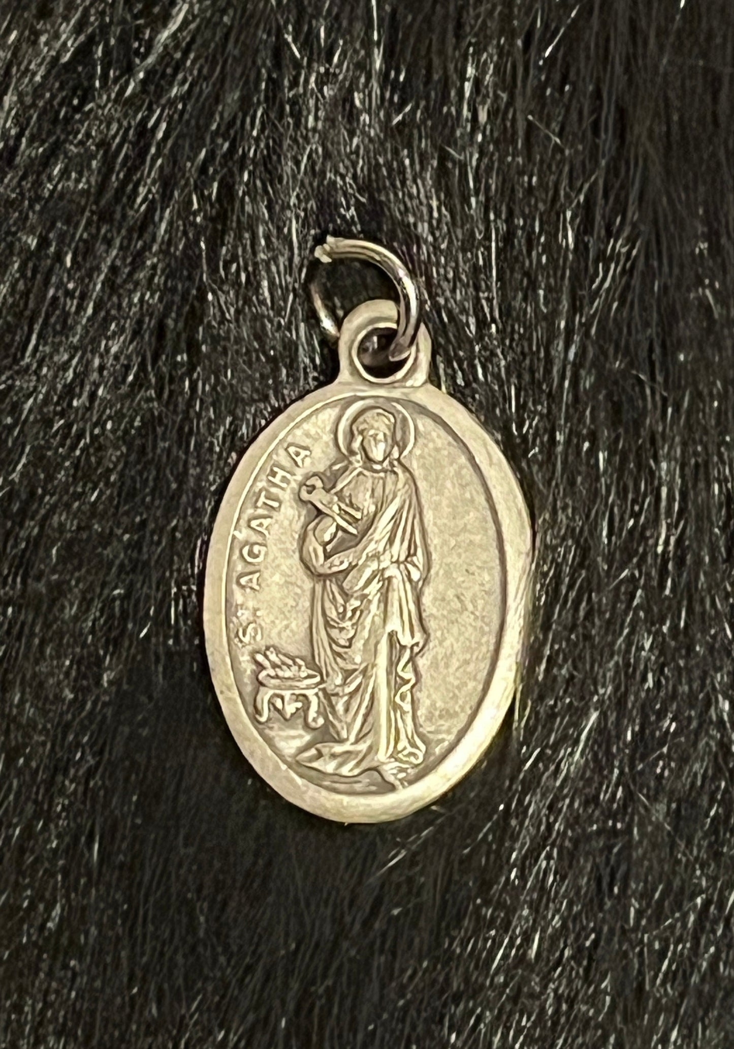 Saint Agatha Medal, Patron Saint of Breast Cancer, St Agatha Medal, Breast Cancer Gift