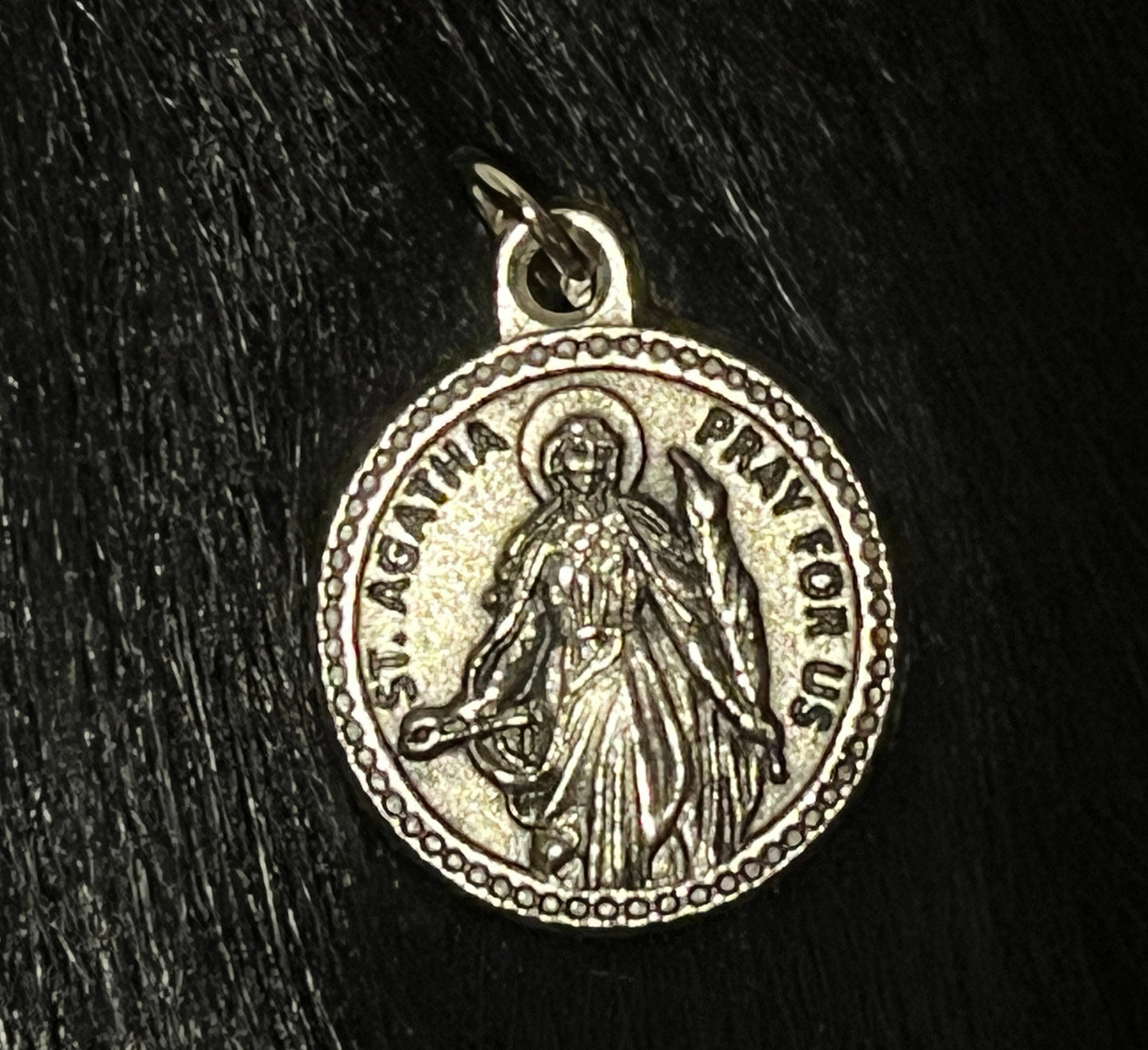 Saint Agatha Medal, Patron Saint Breast Cancer, St Agatha Medal, Breast Cancer Gift, Patron Saint Nurses