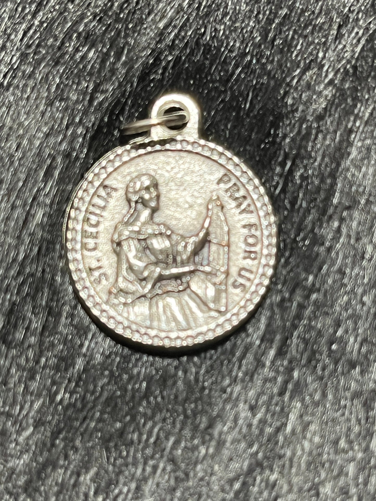 Saint Cecilia Medal, St Cecilia medal, Patron Saint of Music, Patron Saint of Poets, Patron Saint of Singers, Pray for Us