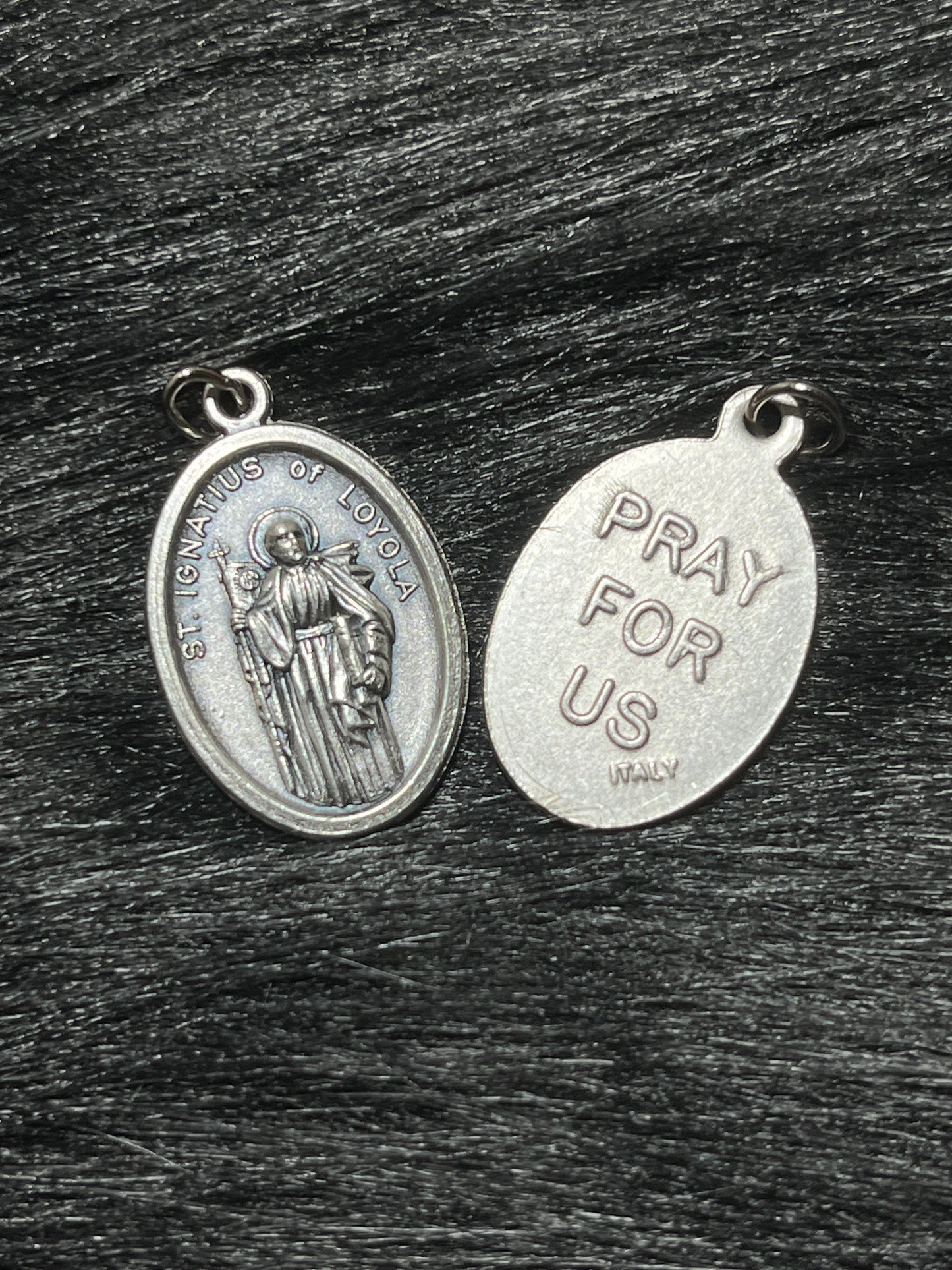 Saint Ignatius of Loyola, Patron Saint of Soldiers, Patron Saint of Students, Saint Ignatius of Loyola, Catholic Gift, Silver Oxidized Medal