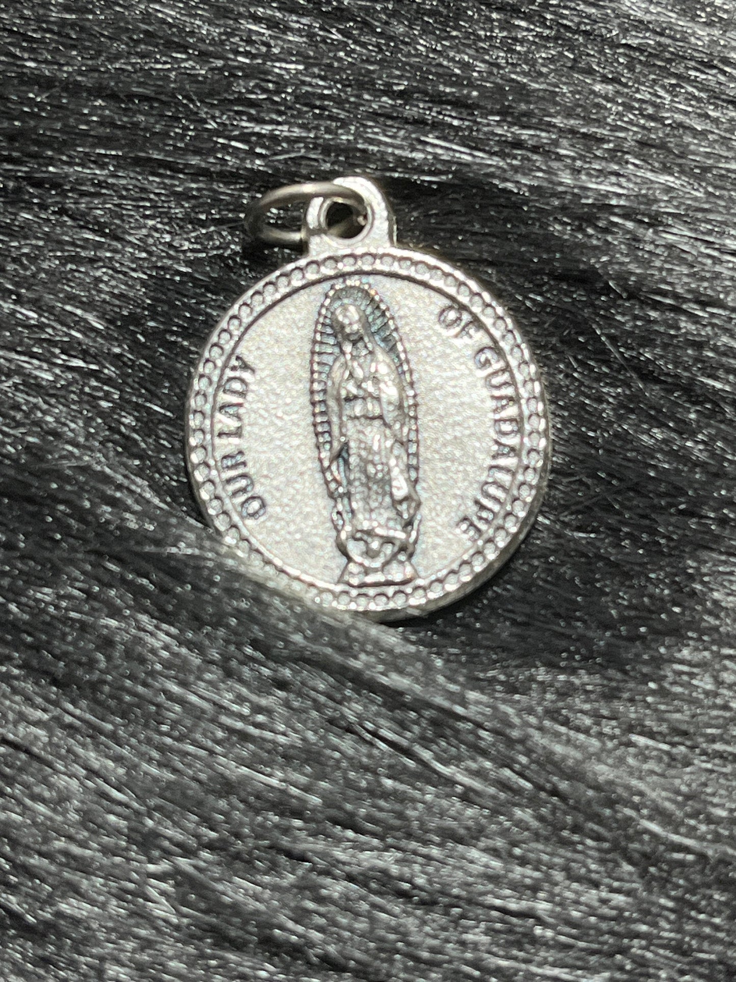 Our Lady of Guadalupe medal,  Patron of Americas, Patron Saint Medals, Pray for Us, Our Lady of Guadalupe Round Medal