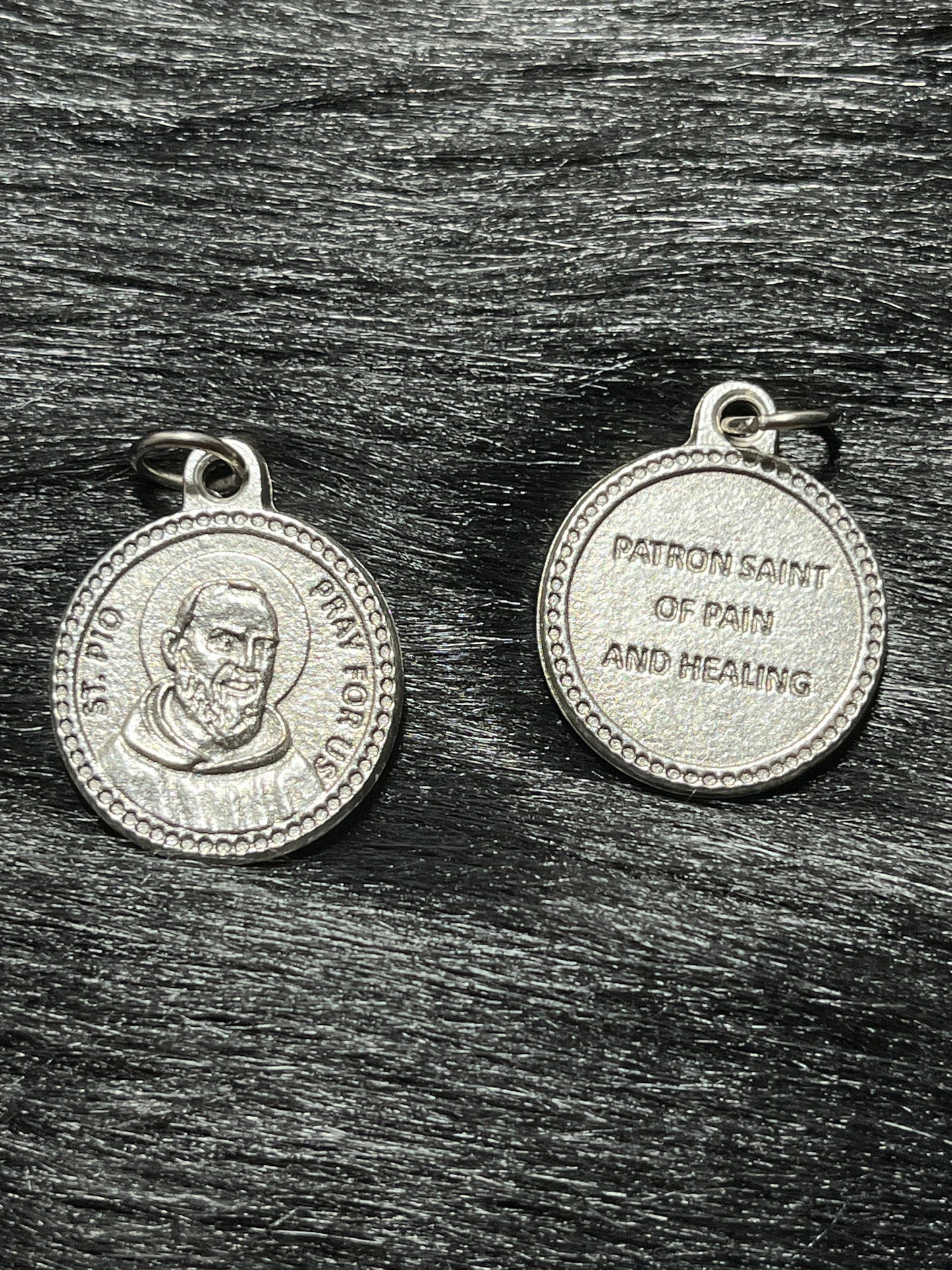 Saint Padre Pio Medal, Patron Saint of Adolescents, Patron Saint of Stress Relief, Patron Pain, Patron of Pain  St Padre Pio Medal, St Pio