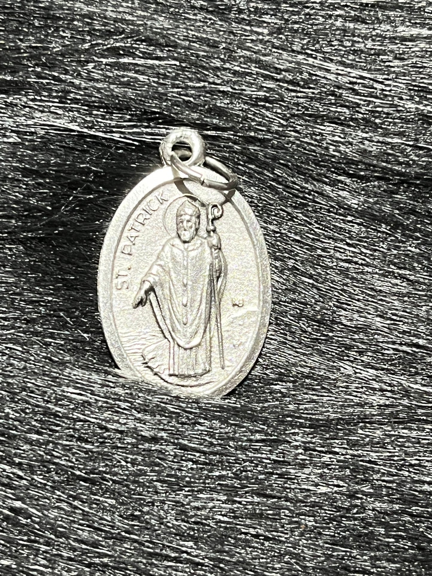 Saint Patrick Medal, Patron Saint of Ireland, St Patrick Medal, St Patrick's Cathedral, Silver Oxidized Medal