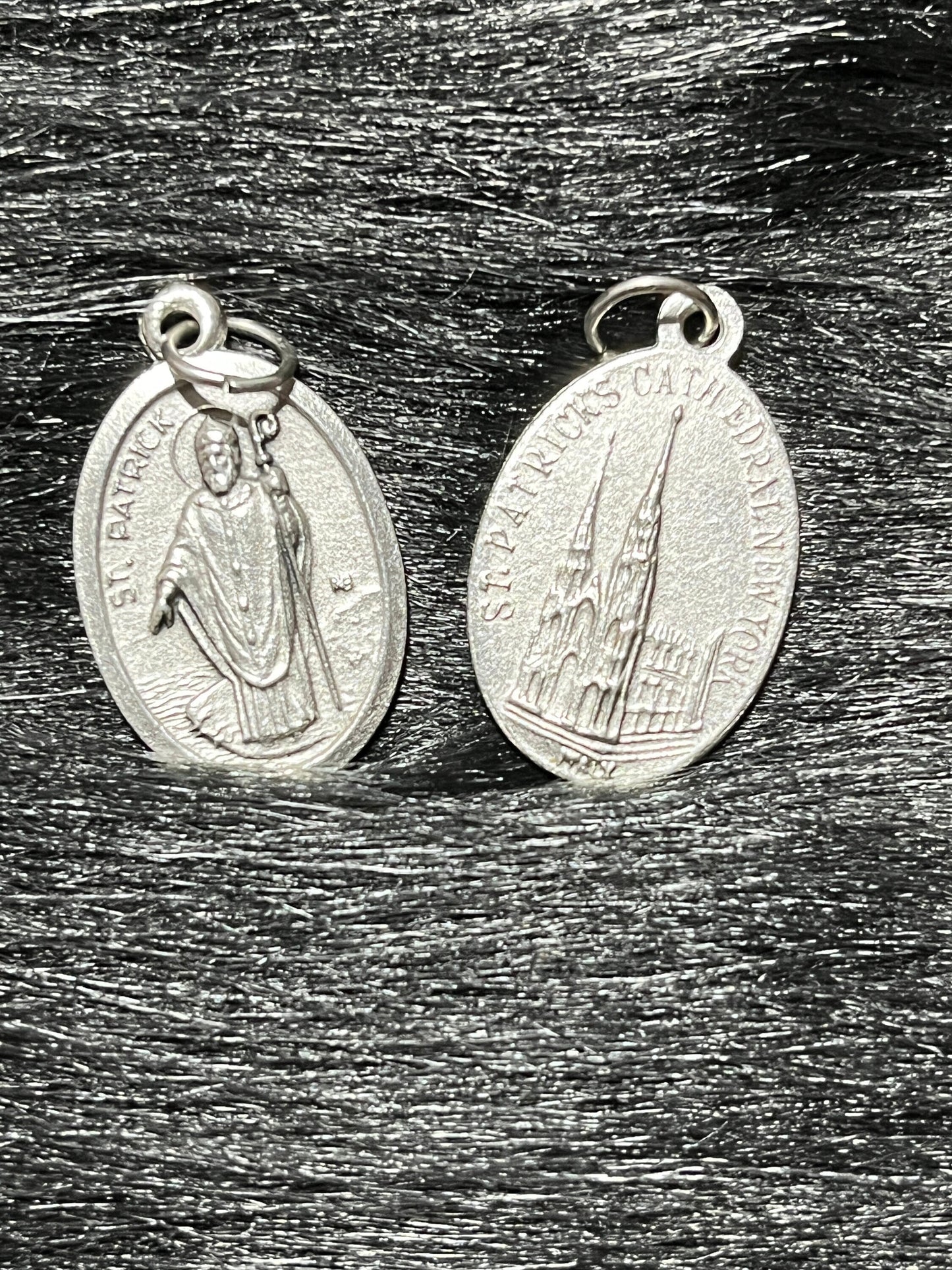 Saint Patrick Medal, Patron Saint of Ireland, St Patrick Medal, St Patrick's Cathedral, Silver Oxidized Medal