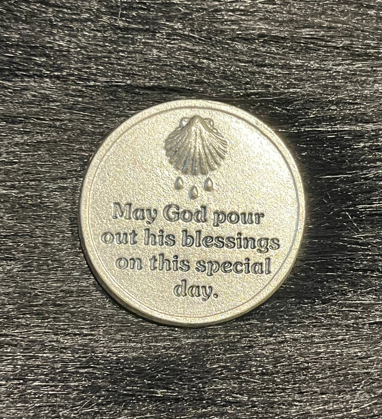 Baptism Pocket Token - May God Pour Out His Blessings on This Special Day