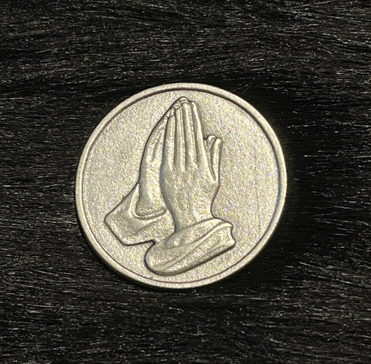 Glory Be Pocket Token with Praying Hands