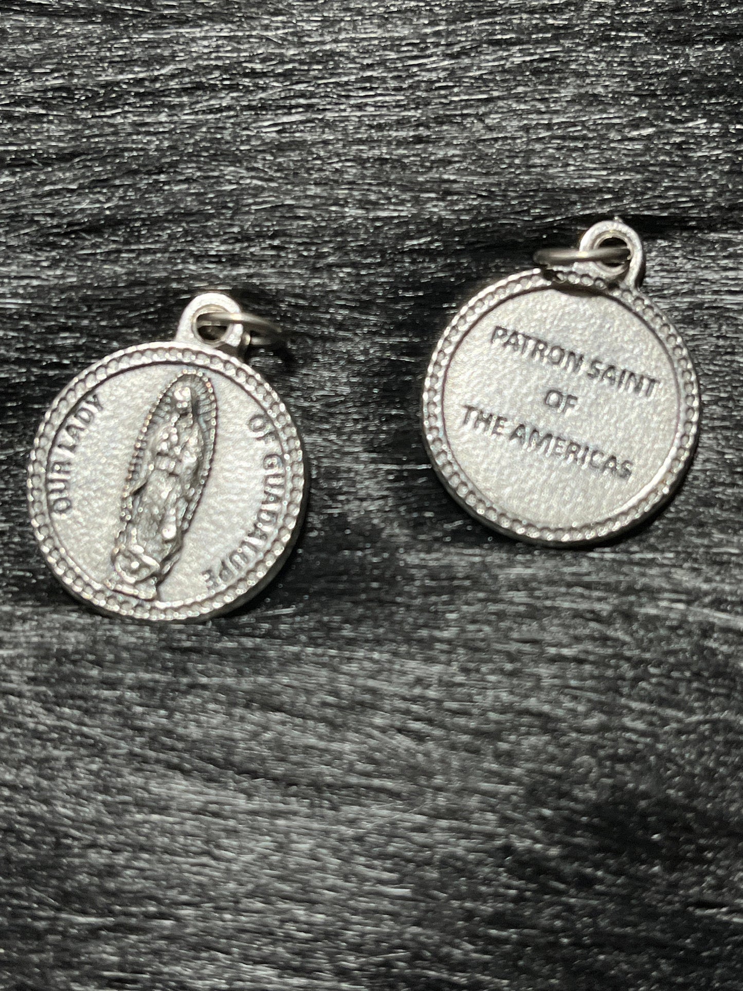 Our Lady of Guadalupe medal,  Patron of Americas, Patron Saint Medals, Pray for Us, Our Lady of Guadalupe Round Medal