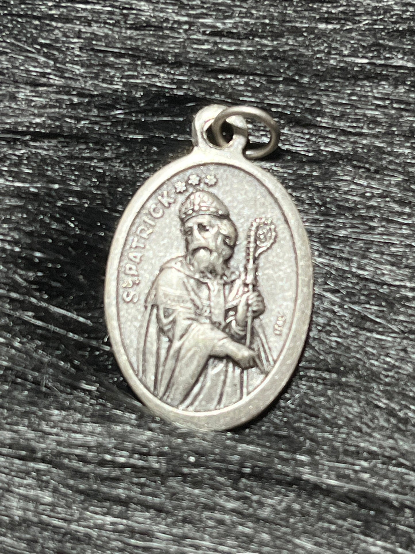 Saint Patrick Medal, Patron Saint of Ireland, St Patrick Medal, St Patrick's Cathedral, Silver Oxidized Medal