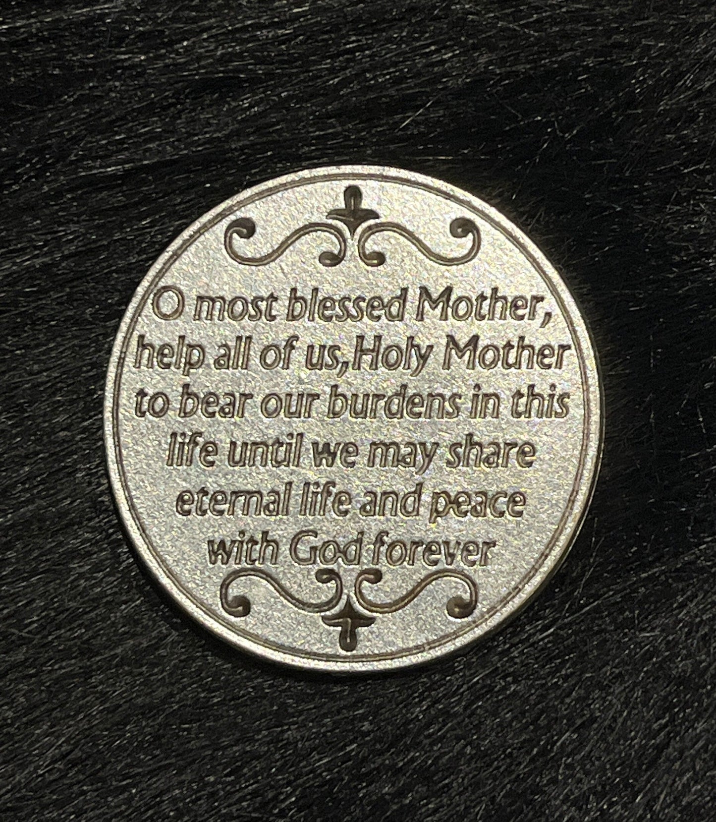 Immaculate Heart of Mary Pocket Token, Strength and Protection Medal, Catholic Gift, Sacred Heart of Mary