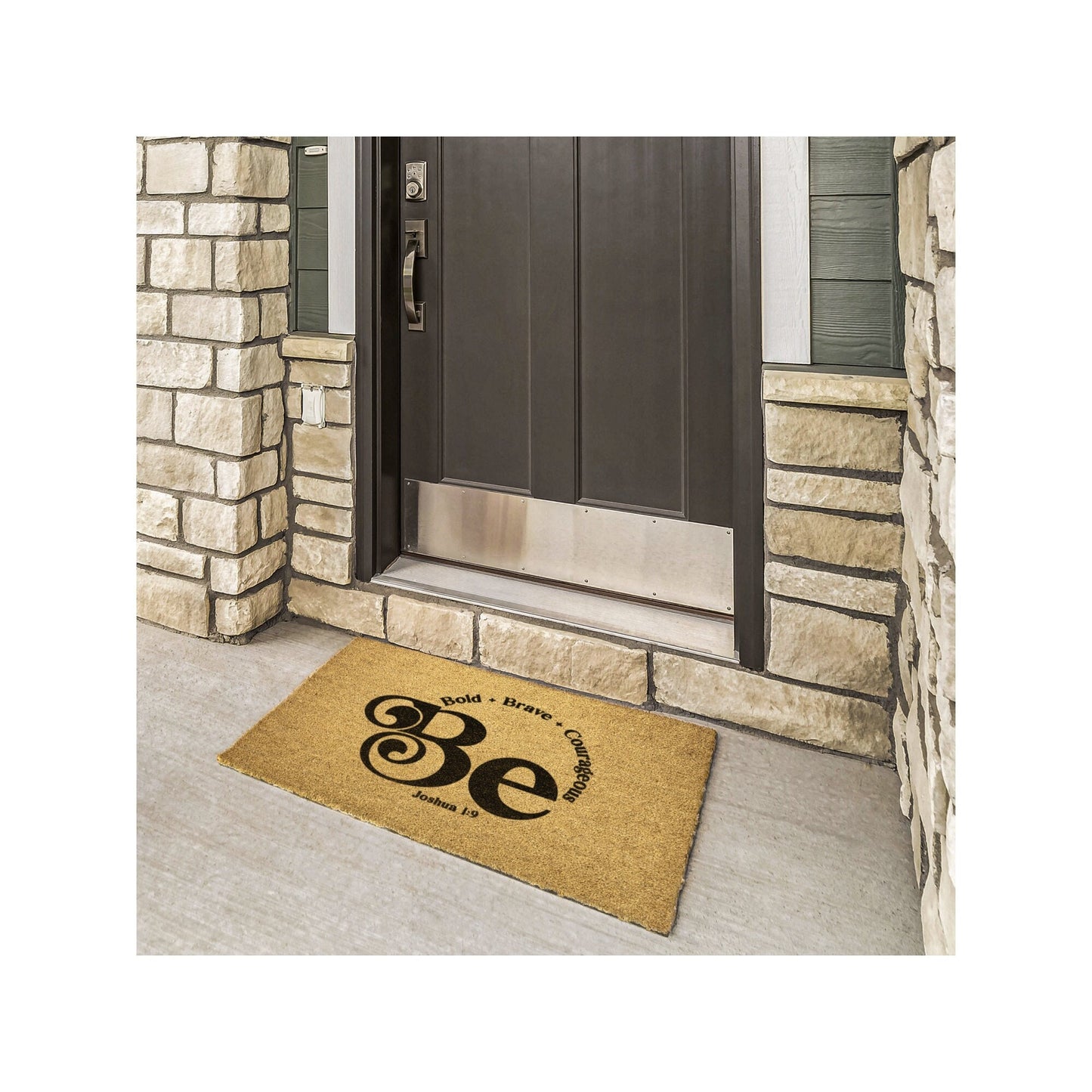 Be Bold Brave Courageous Joshua 1:9 Door Mat Doormat