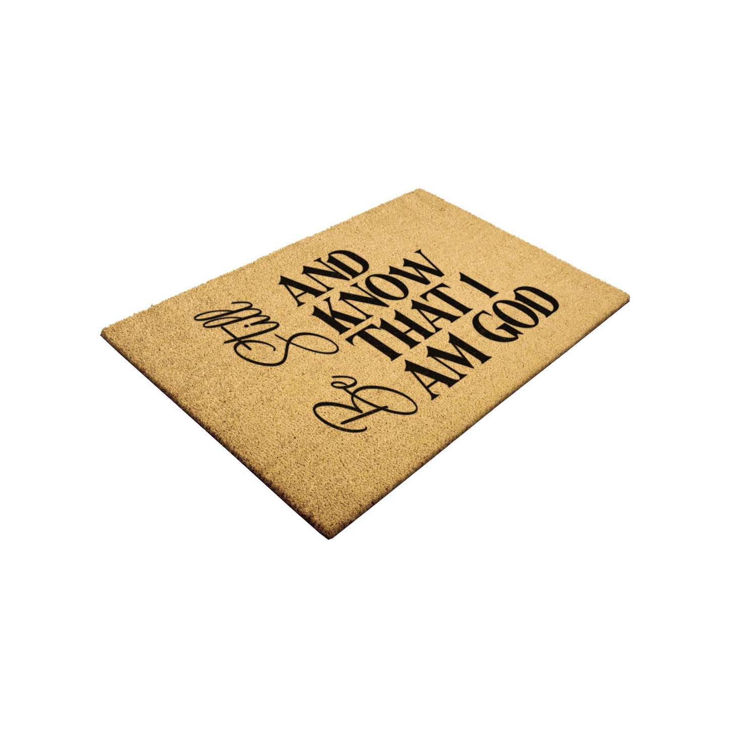 Be Still and Know That I am God Door Mat