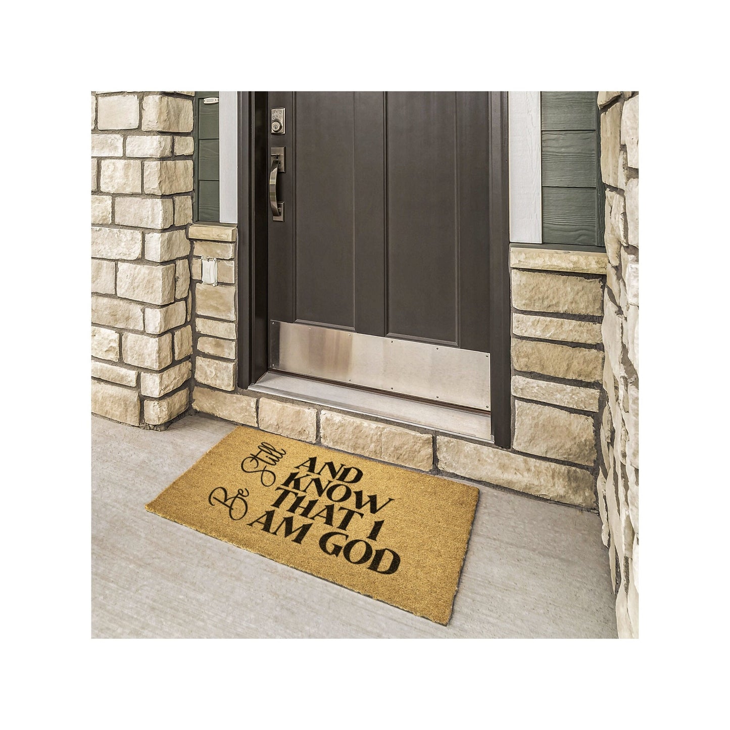 Be Still and Know That I am God Door Mat